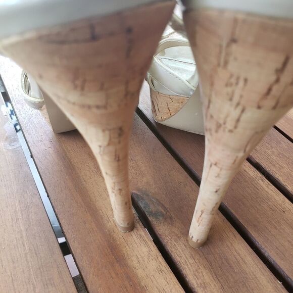 💗Guess Aleena Cork Platform Slingback - Picture 5 of 7